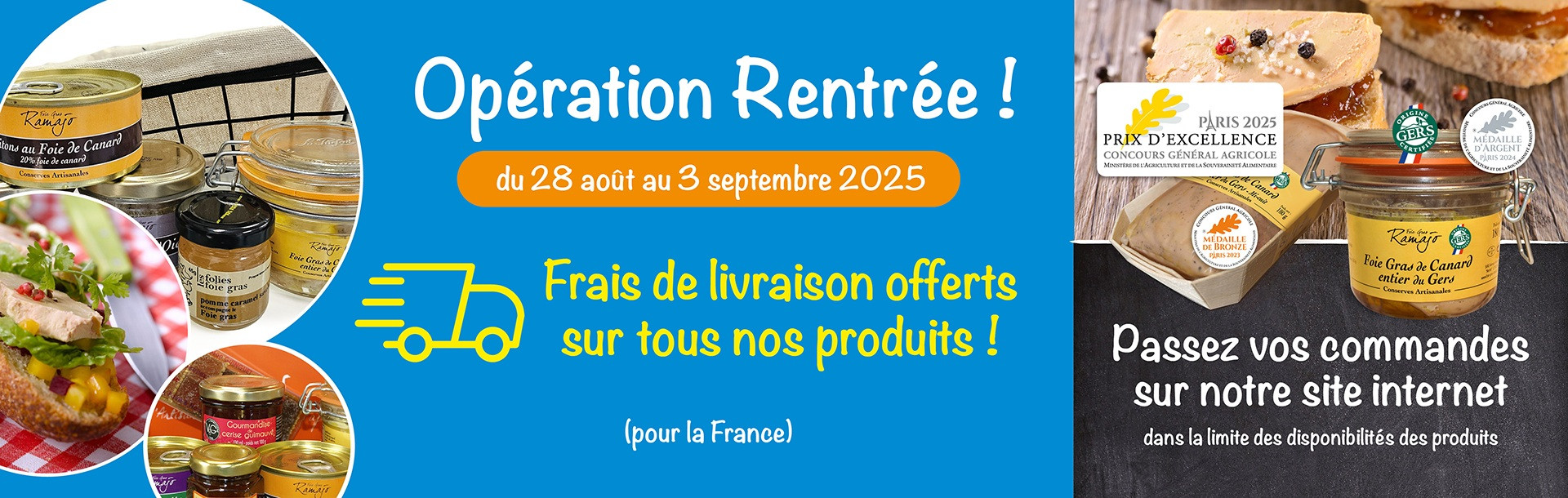 ope rentrée frais de livraison offert 